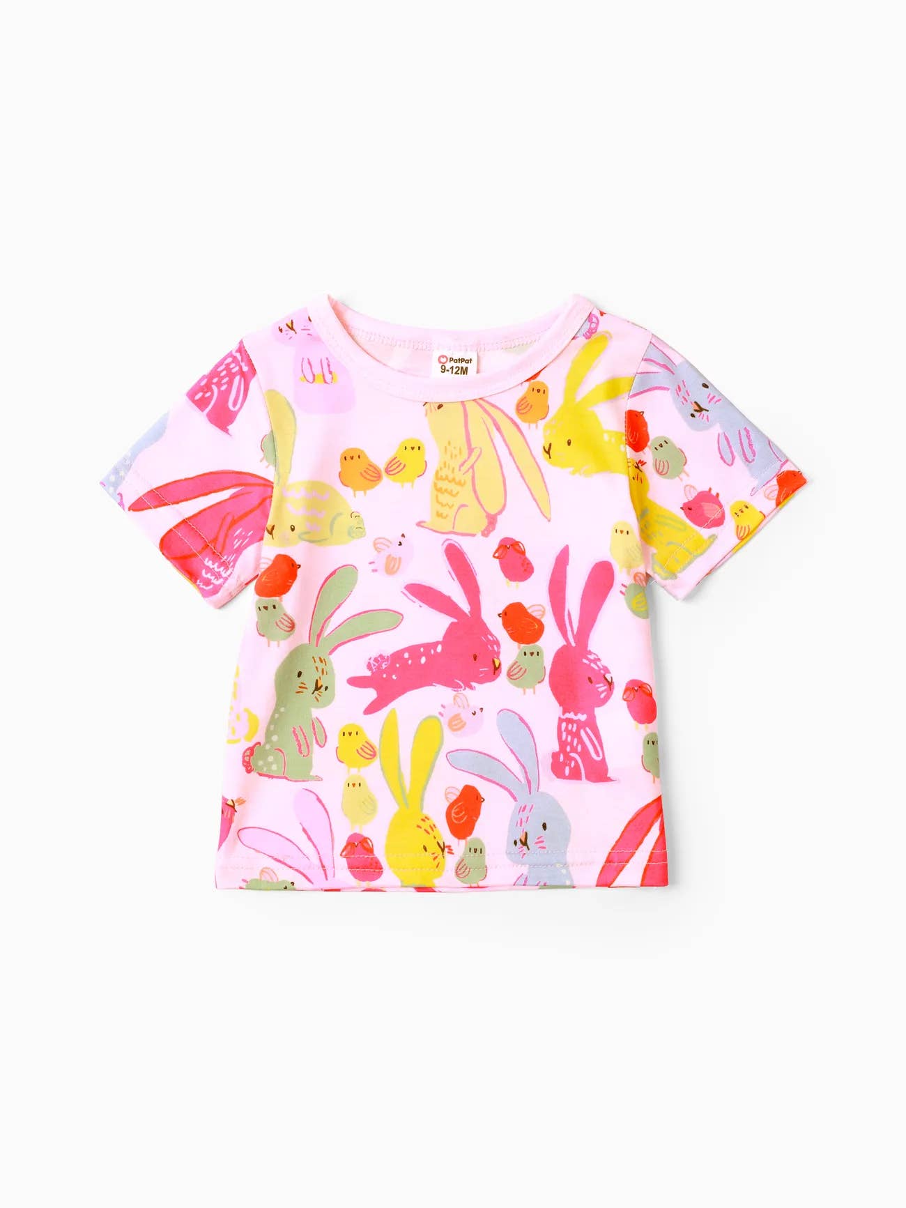 PatPat - Wholesale T-Shirt - Baby - Baby Girls Easter Childlike Rabbit Tee