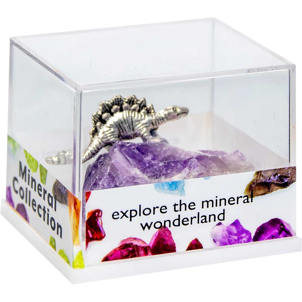 Kheops International - Wholesale Decorative Tabletop Object - Gemstone Crystal Chunk w/ Asst'd Dinosaurs (Display of 60)3