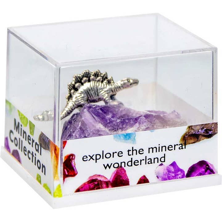 Kheops International - Wholesale Decorative Tabletop Object - Gemstone Crystal Chunk w/ Asst'd Dinosaurs (Display of 60)3