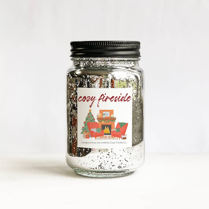 Coyer Candle Co. - Wholesale Jar/Filled Candle - 16 oz Glimmery Pint Jars - *NEW* Winter Scents!