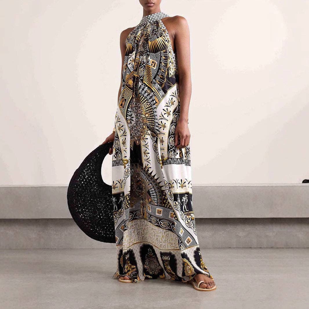 As Shown French Vintage Sweetheart Dress Slimming Hepburn Style for wholesale on Faire0