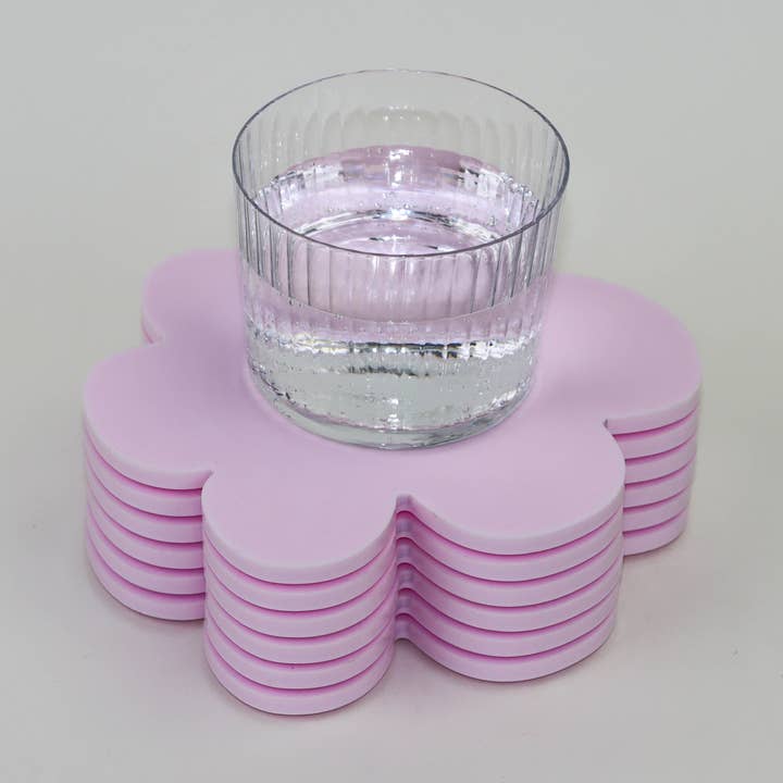 Rosa matt glasunderlägg för wholesale av Vahz Studio