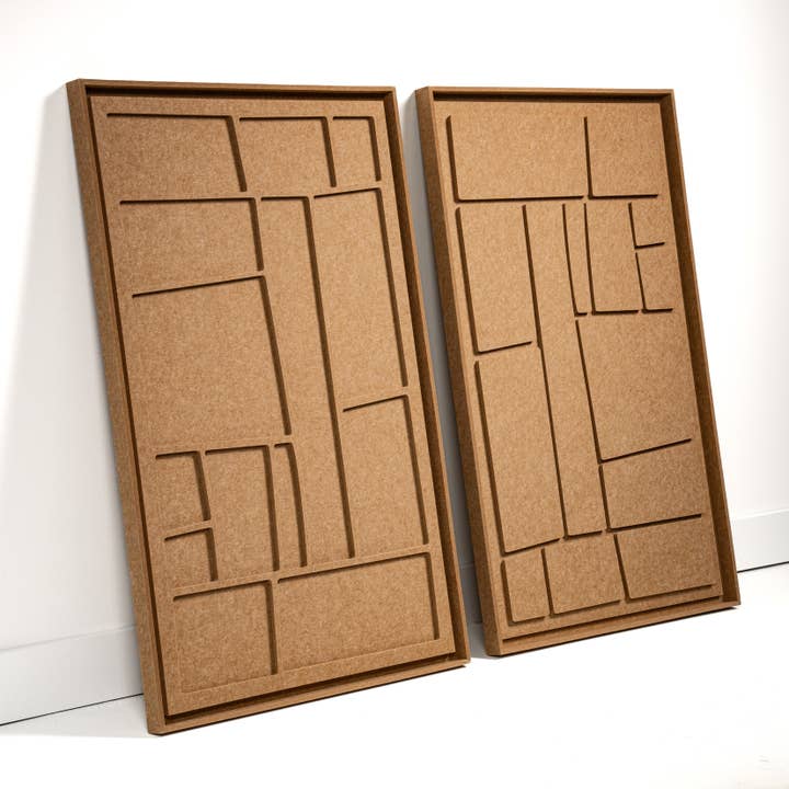 FeltArt Artura Soft Dune Camel Taille L 70 x 110 cm Lot de 2 pour la vente par FeltArt