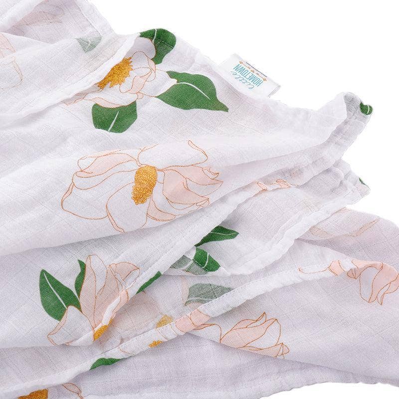 Little Hometown - Wholesale Swaddle - Baby - Southern Magnolia Baby Muslin Swaddle Receiving Blanket6