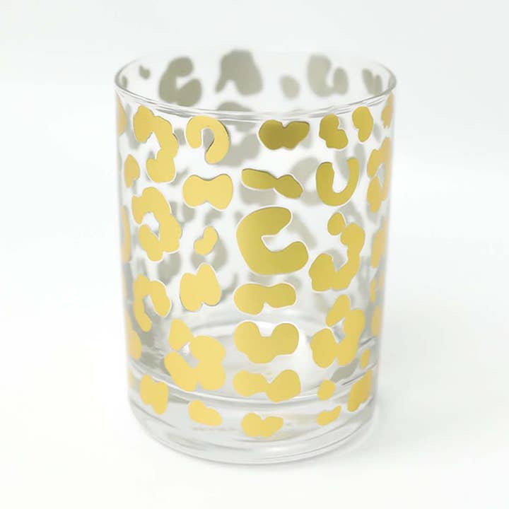 Copo de Cocktail Leopardo Dourado por atacado de Mary Square