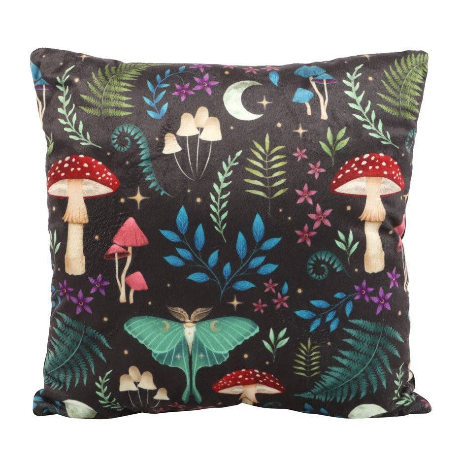 Something Different Wholesale – wholesale Throw/decorative pillow – 35cm Square Dark Forest Print Cushion1