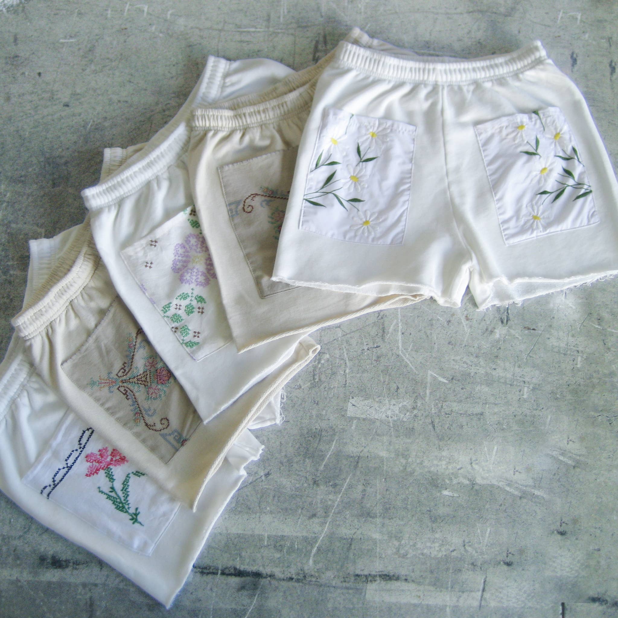 American Recycled Clothing - Wholesale Shorts - Women's - Sweat Short with Embroidered Front Pocket3