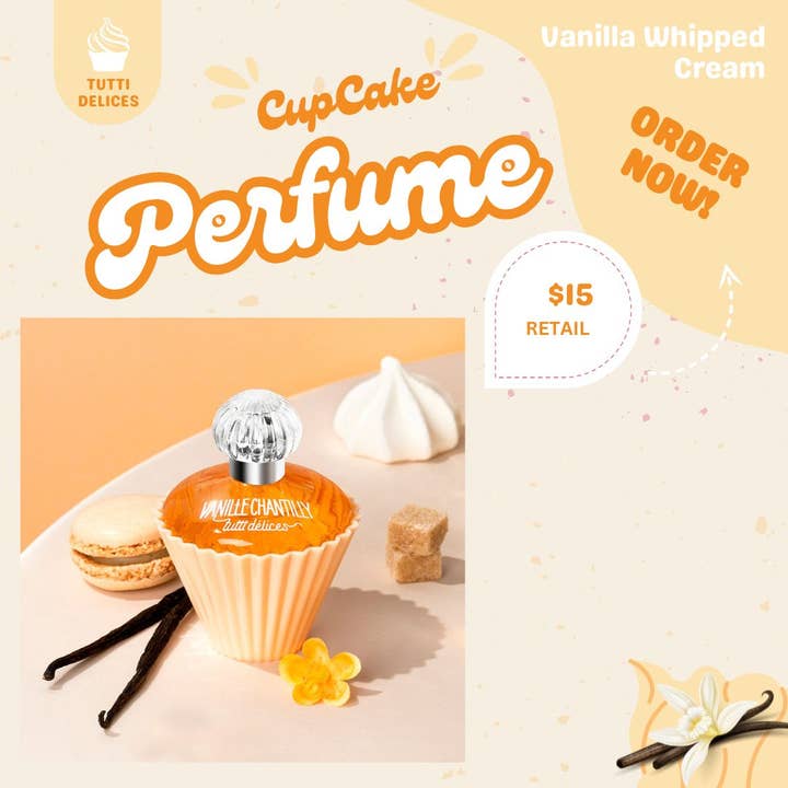 Tutti Délices - Distributed by Scents of Europe - Wholesale Perfume/Eau de Toilette - Vanilla Whipped Cream Cupcake Perfume 1.7 oz