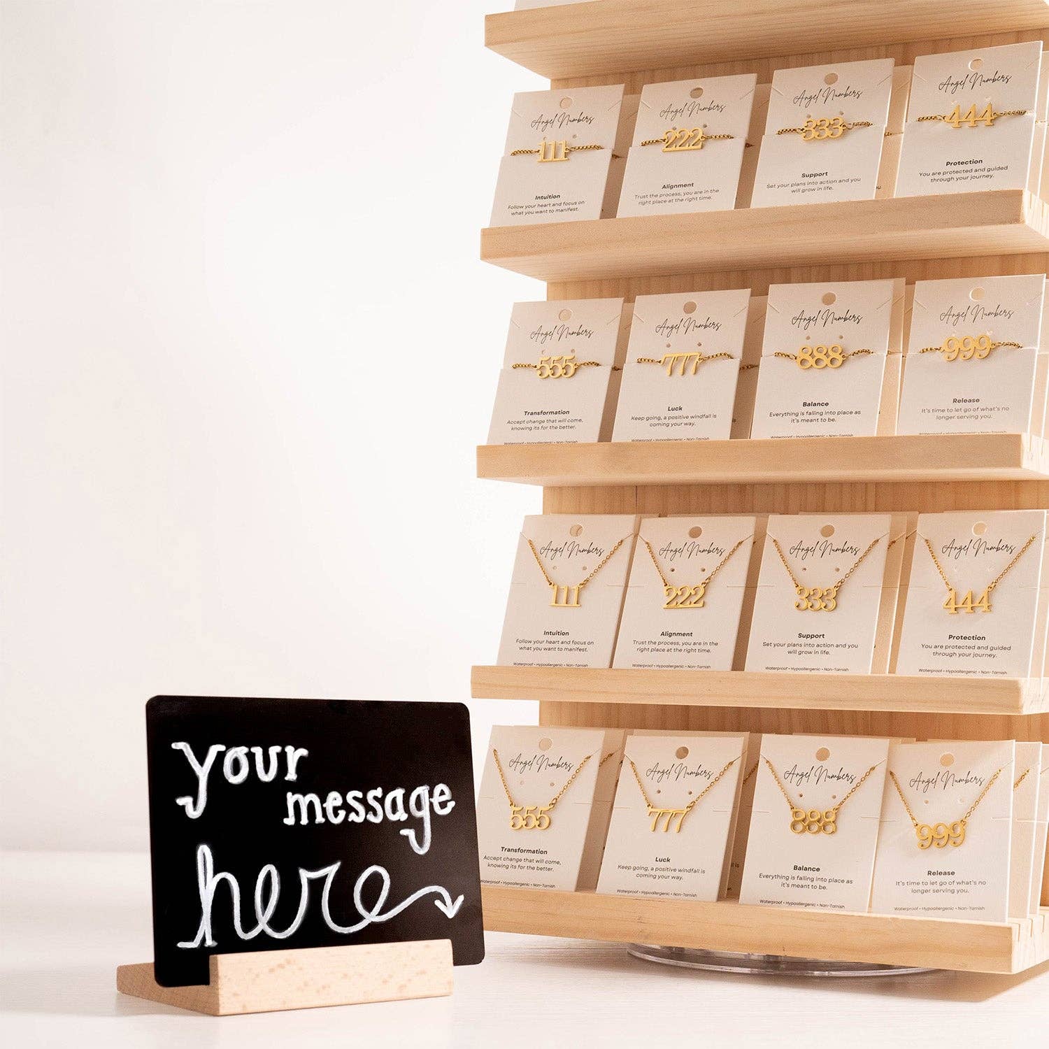 WJW - Wholesale Chalkboard - Mini Chalk Board Sign Display with Marker & Eraser4