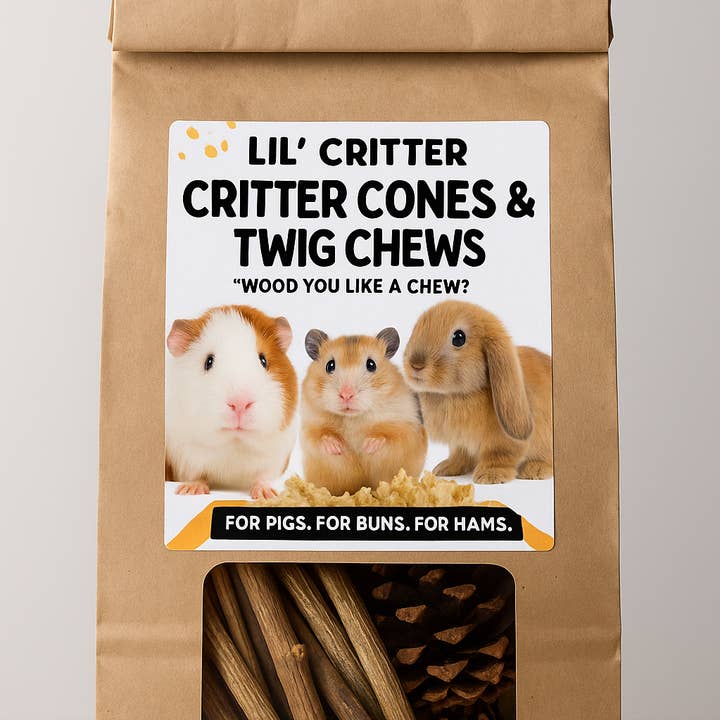 Lil' Critter : Cornets de Critter & Bâtonnets à mâcher pour la vente par F.F.& CO. Luxury Magic Tallow