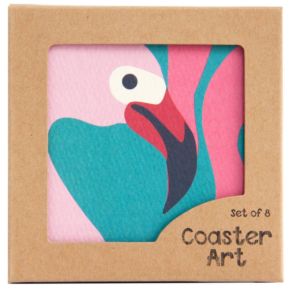 Original Products UK/EU – Großhandel Untersetzer – Flamingo Coaster 8er-Pack0