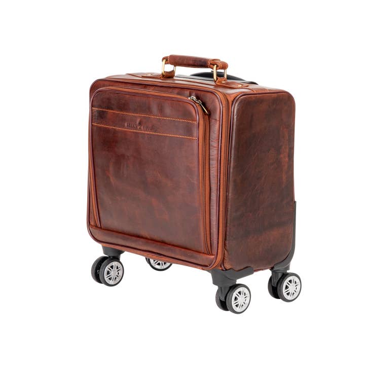 Greenwood Leather AU - Wholesale Luggage - Leather Pilot Business Trolly Bag - SAN1