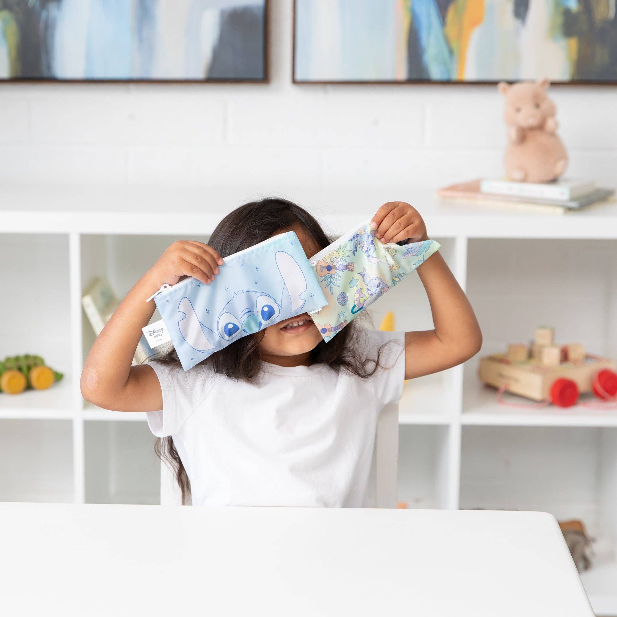 Bumkins - Wholesale Snack Pack - Kids & Baby - Reusable Snack Bag, Small 2 Pack: Stitch Star-ring Up Trouble11