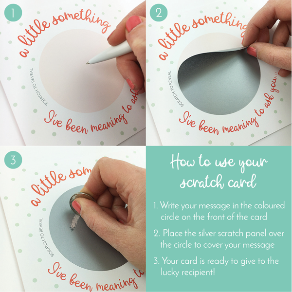 Draenog - Wholesale Birthday Card - Scratch card 'A birthday surprise just for you!' pink1