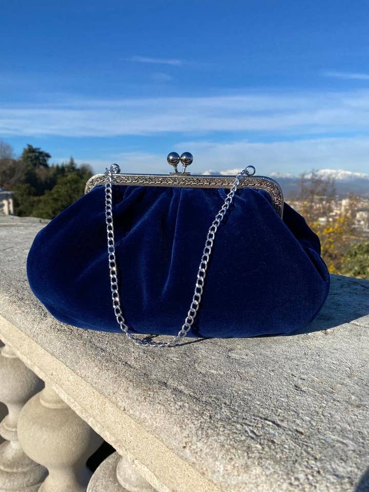 Glicine - Borsa clutch elegante per la vendita all'ingrosso da parte di Antonella Valerio