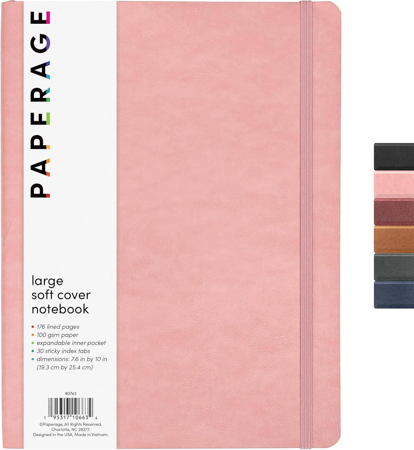 Paperage - Wholesale Notebook - 176PG Large Softcover Lined Journal Notebook1