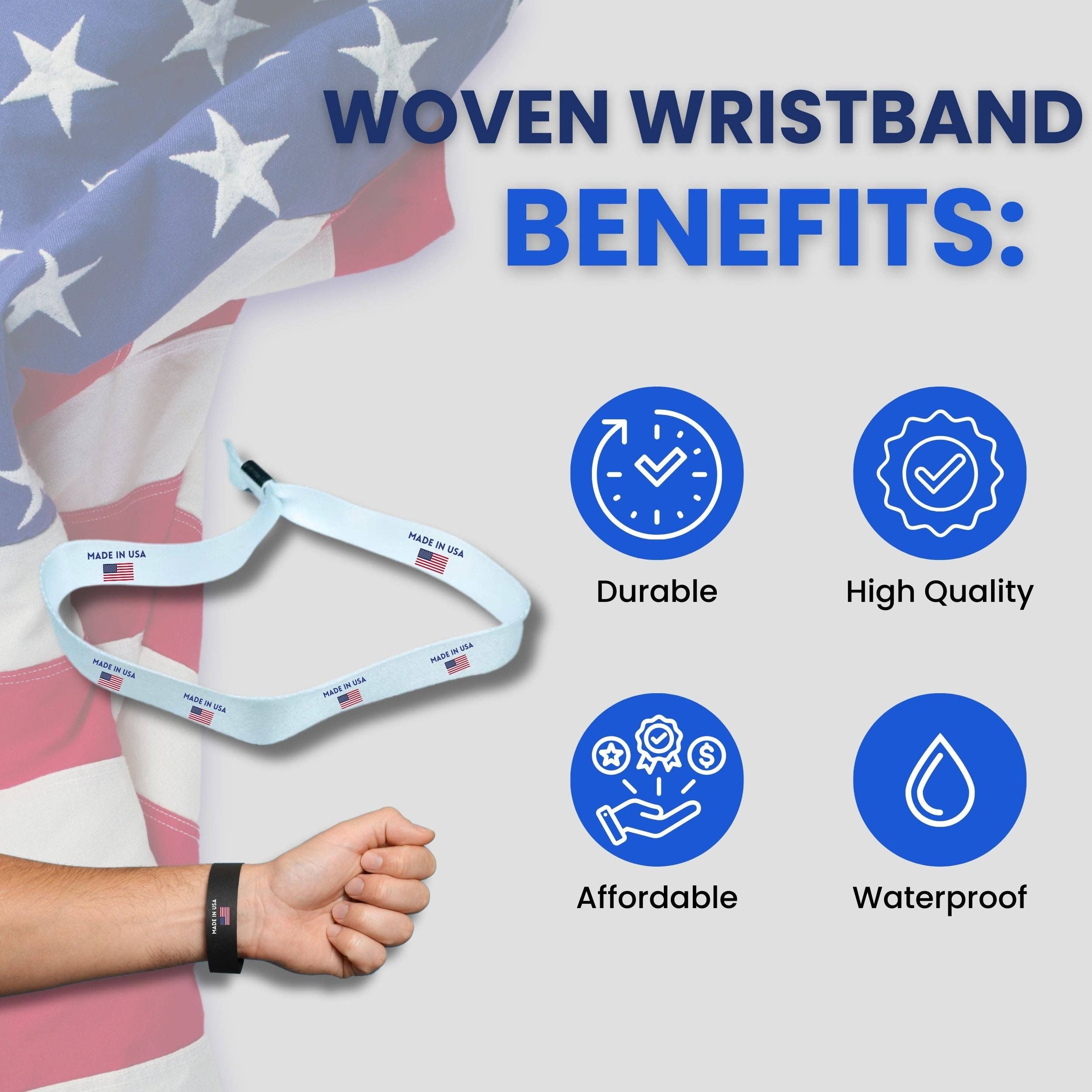 Worldwide Souvenirs - Wholesale Woven/Braided Bracelet - Woven Wristband – Flag Of Nova Scotia – Canadá – P25302