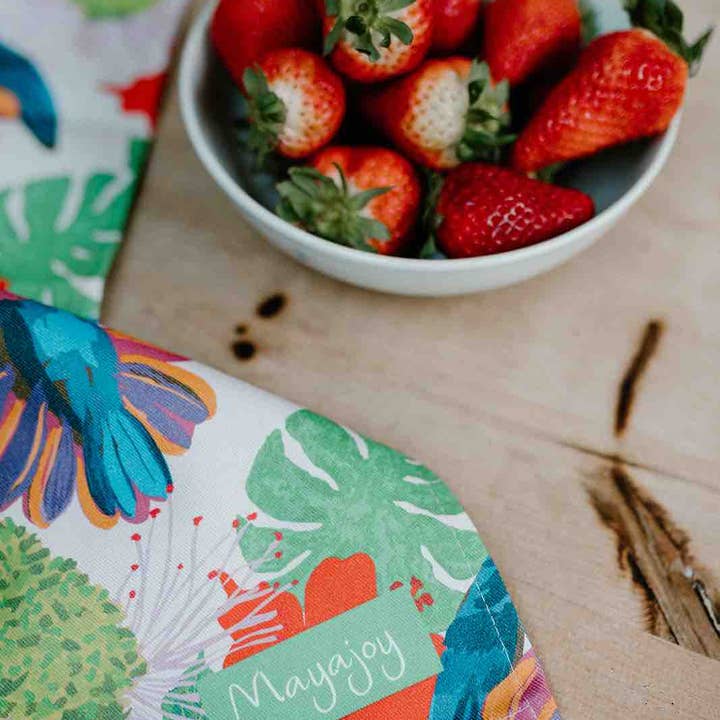 Hummingbird Tea towel for wholesale by Mayajoy