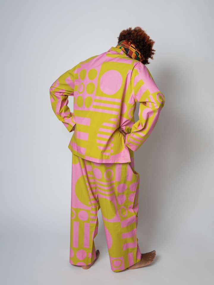 Irregular Sleep Pattern – wholesale Jacket – Women's – Paradox Pyjama Jacket in Wasabi3