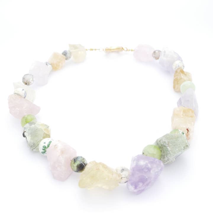 Verena Gemstone Necklace With Amethyst, Citrine for wholesale by Cátia Levy Designer