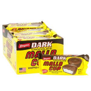 I Got Your Candy - Wholesale Chocolate Covered Sweets - Boyer Mallo Cup Dark Chocolate 1.5oz - 24ct2
