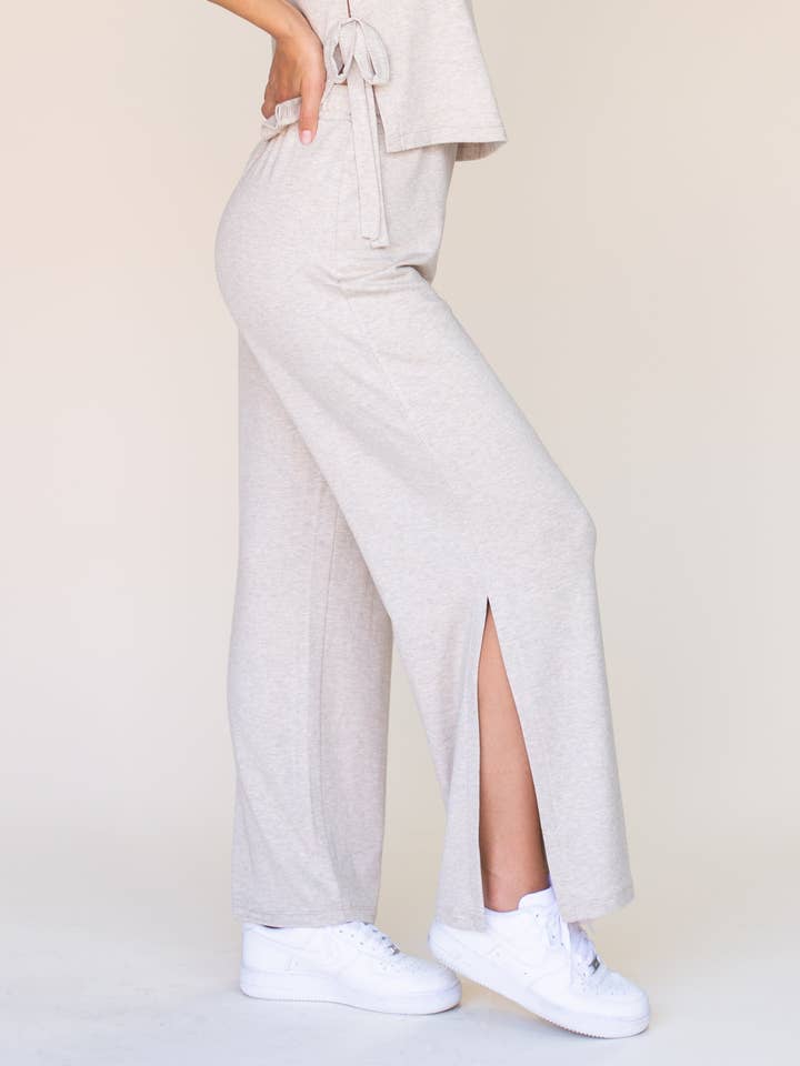 Oatmeal Lounge Around Pant for wholesale on Faire2