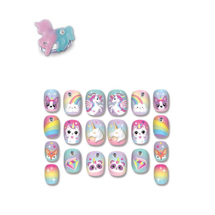 Hot Focus, Inc. - Wholesale Press-On/Fake Nails - Glow in the Dark Glamour Nails