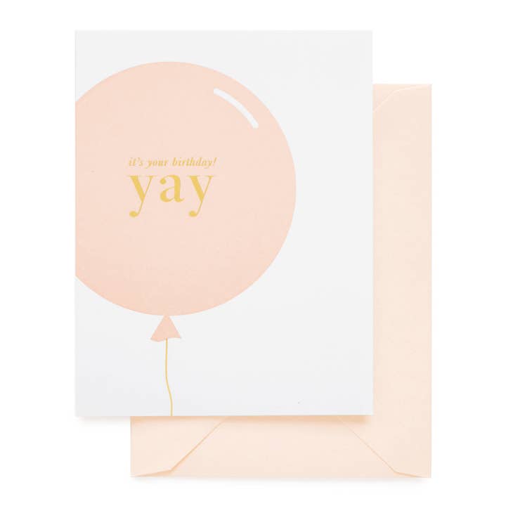 Yay Birthday Balloon for wholesale by Sugar Paper