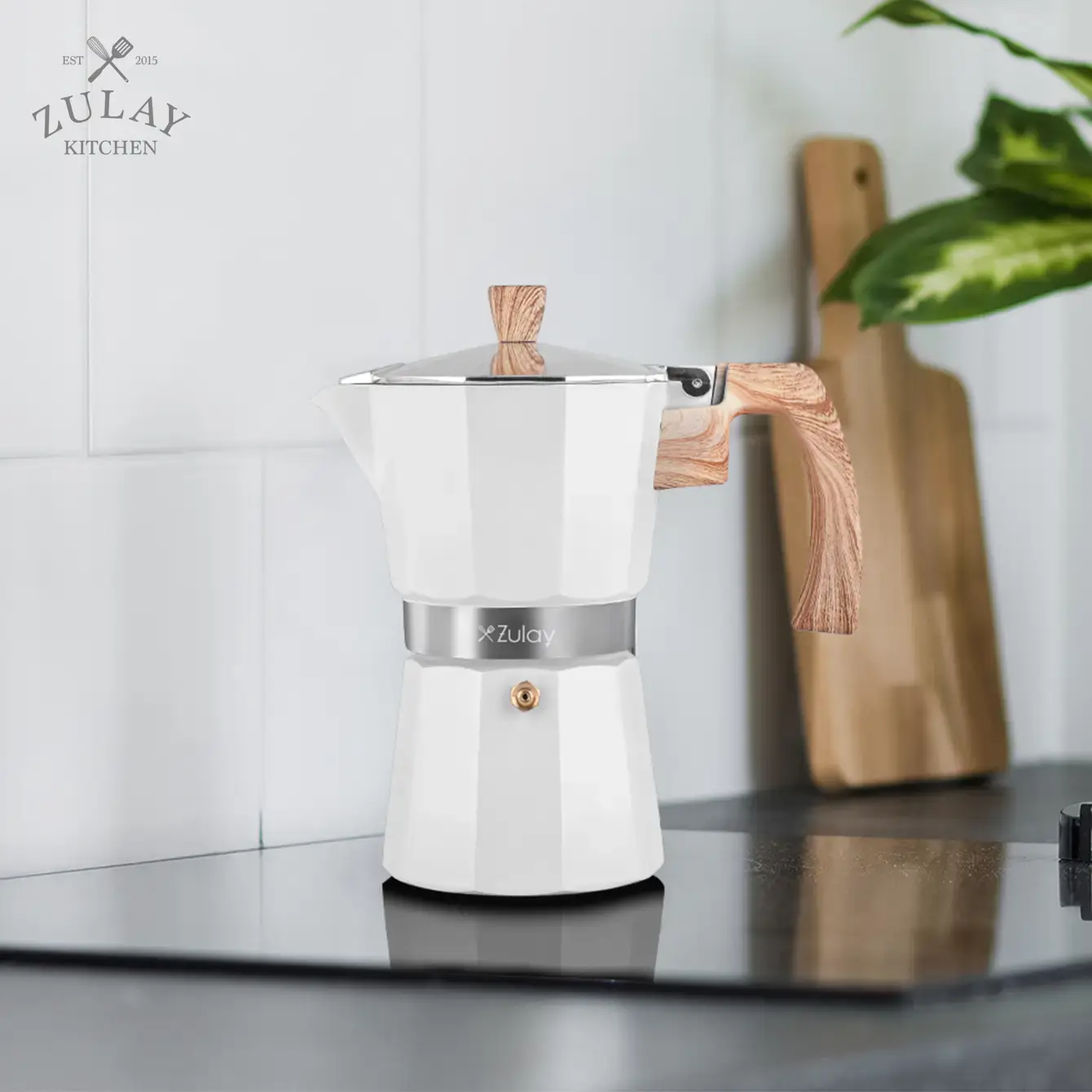 Zulay Kitchen - Wholesale Espresso Maker - Stovetop Espresso Cup Moka Pot - 5 Cup20