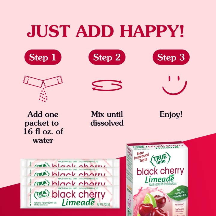 True Citrus - Wholesale Drink Mix - True Lime Black Cherry Limeade4