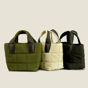 Padded Designer Puffer Puffy down Solid Color Large Capacity Women's Tote  Bag With Gift Pendant, Puffy Down Knitting Bag Padded Bag