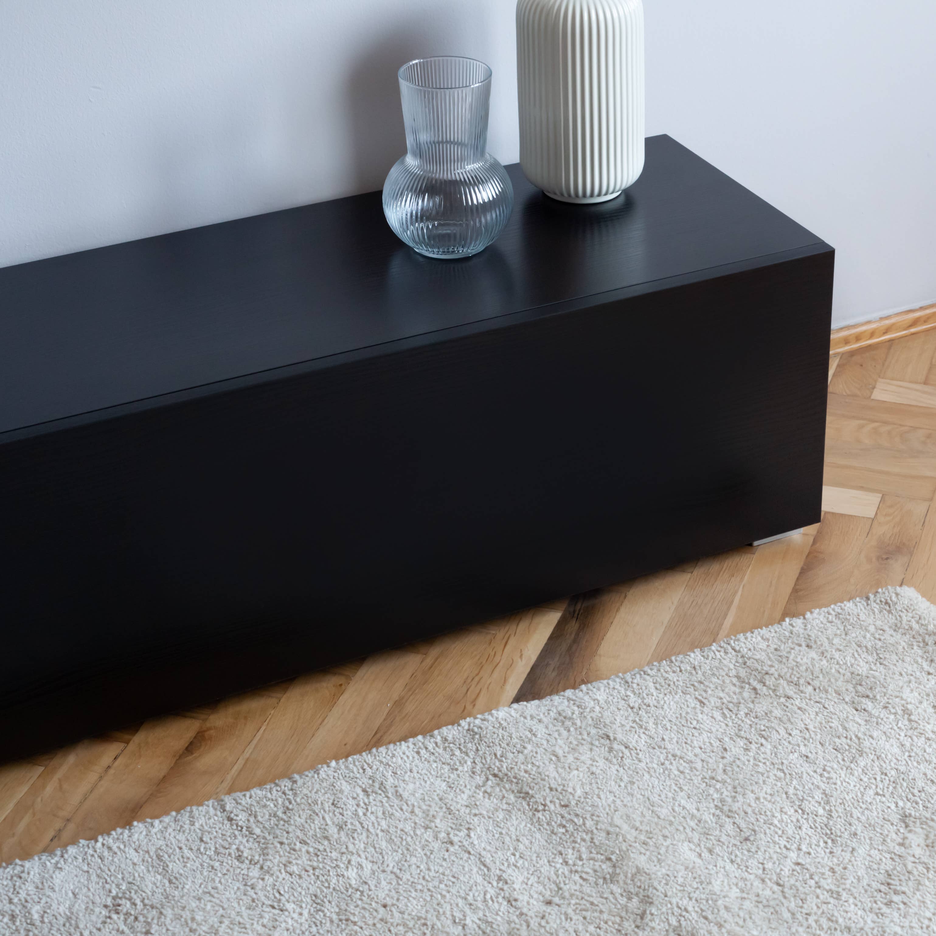 PLATAN ROOM - Wholesale Console Table - TV Cabinet TV Stand 105 cm Hanging or Standing Black matt7