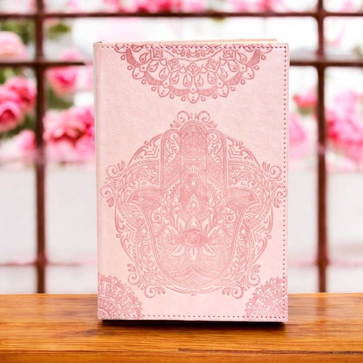 Earths Elements Wholesale - Wholesale Journal/Diary - Journal - Small Pink Hamsa