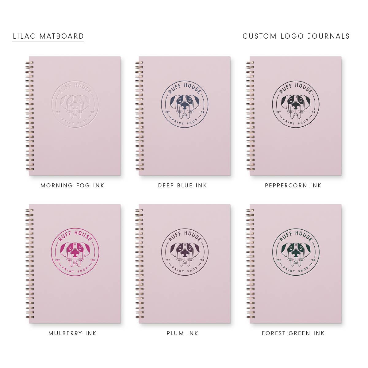 Ruff House Print Shop - Venta al por mayor Cuadernos - Cuaderno rayado personalizado con logo9