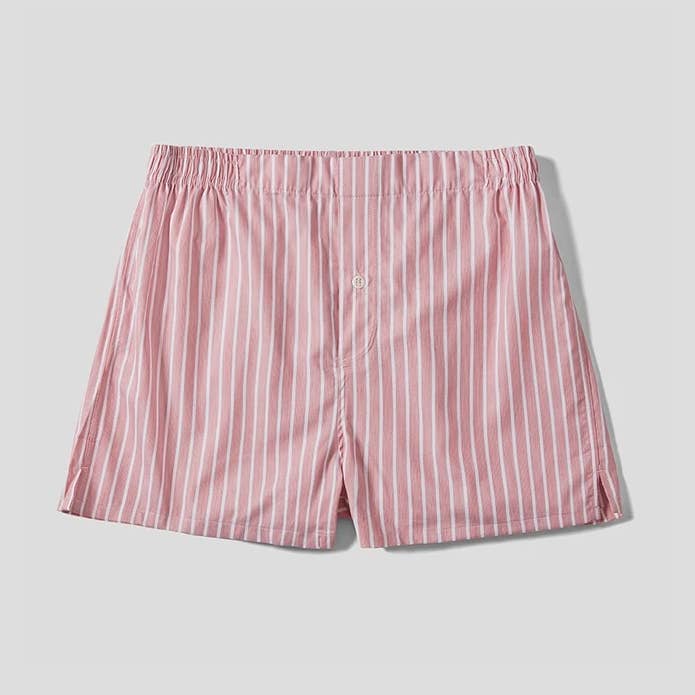 Boxershort - Roze Stipe voor wholesale door Hamilton and Hare