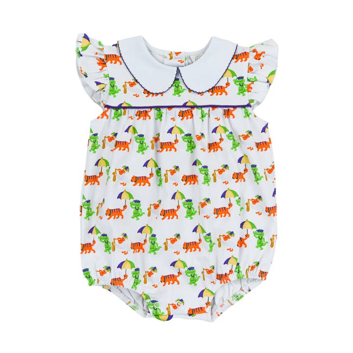 Bolha de Mardi Gras Mambo para Meninas por atacado de Cypress Row Childrens