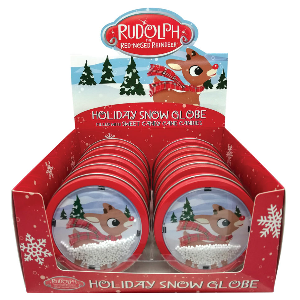 Cow Crack Wholesale - Wholesale Hard Candy - Rudolph Holiday Snow Globe0