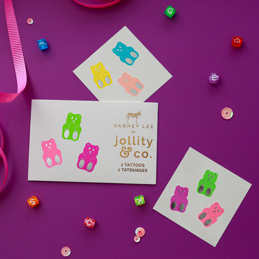 Jollity & Co. + Daydream Society - Wholesale Temporary Tattoo - Kids - Gummy Bears Temporary Tattoos1