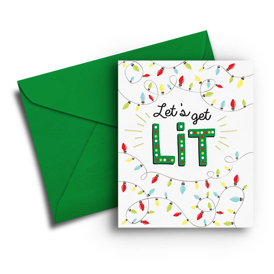 Fresh Frances - Wholesale Christmas Card - Let's Get Lit Christmas Card0