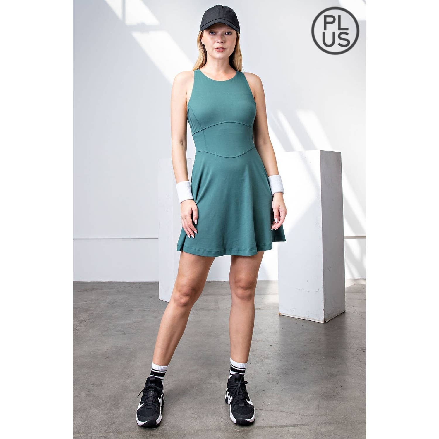 Rae Mode - Wholesale Athletic Dress - Women's - PLUS SIZE BUTTER ROMPER DRESS WITH KEYHOLE34