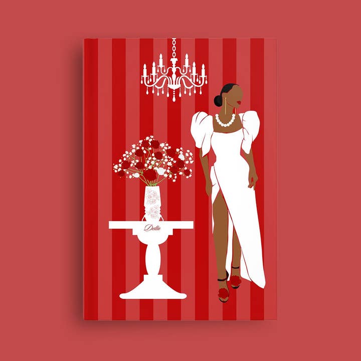 Delta Sigma Theta Sorority Inspired Hardcover Journal DST for wholesale by OFC Tees & Gifts