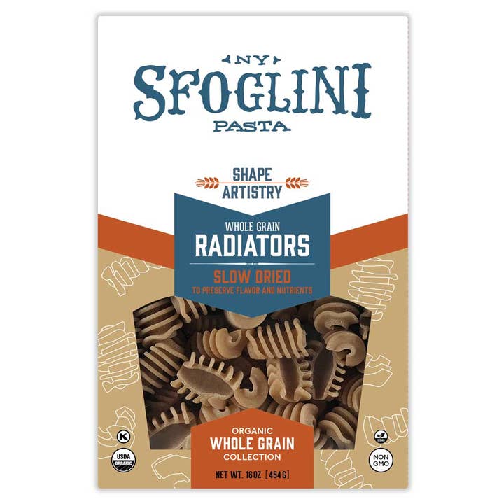 Sfoglini - Wholesale Pasta - Whole-Grain Radiators, Organic Pasta