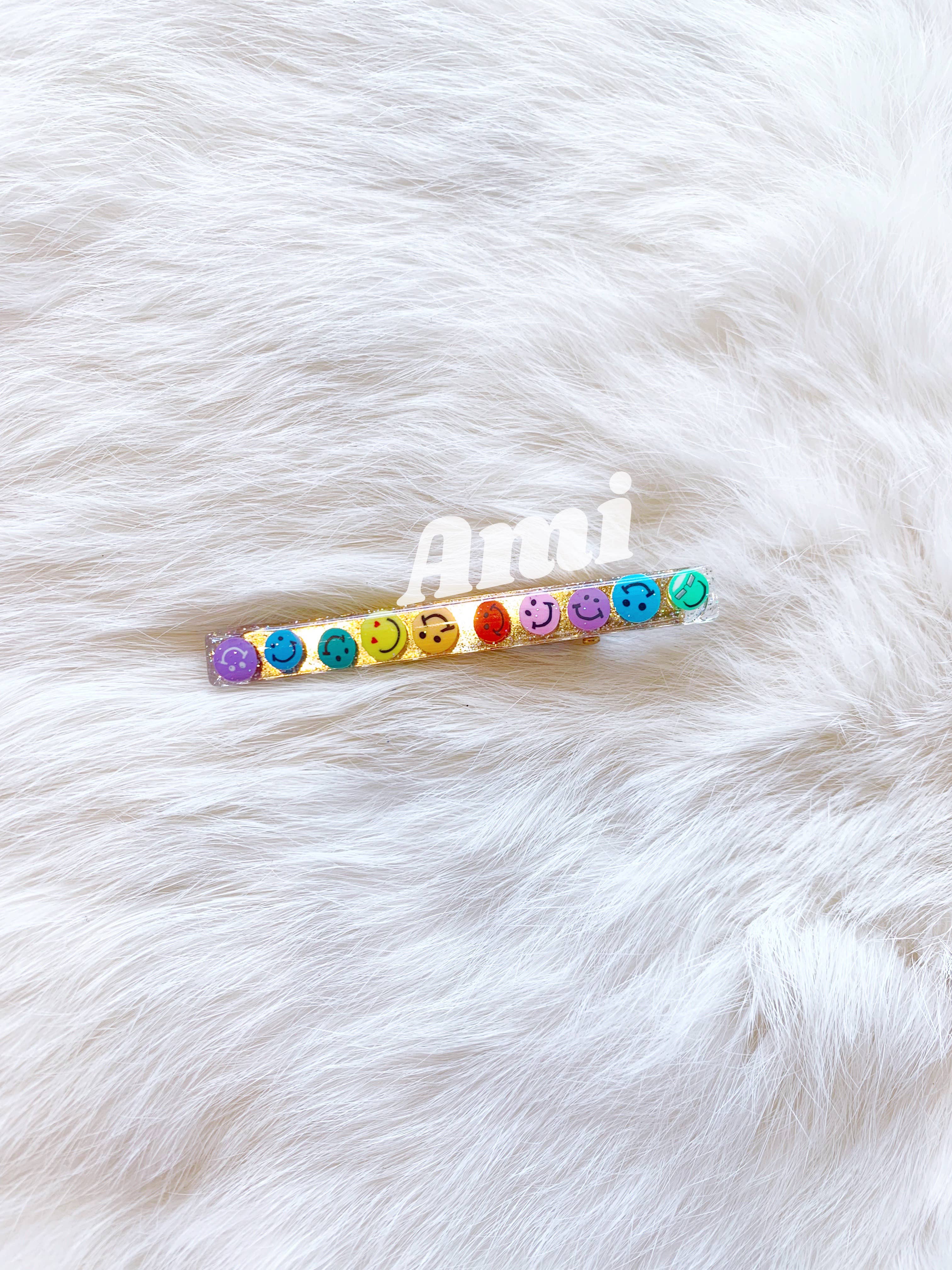 Coco's Musings - Wholesale Hair Clip - Women's - Rainbow Smiley Faces Hair Clips10