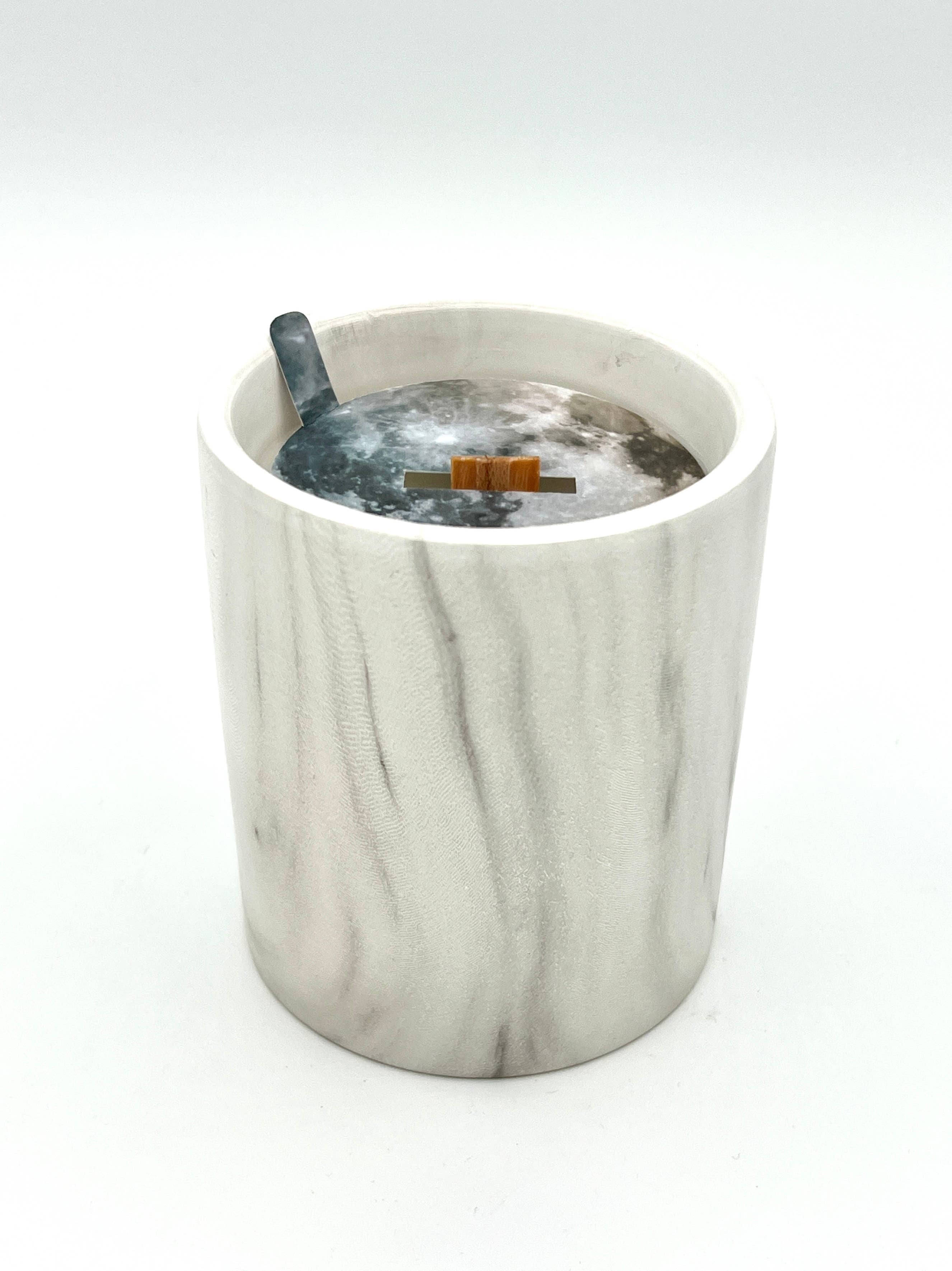 The Sacred Wild Candle Co - Wholesale Jar/Filled Candle - Biophilia: White Marble + Pure Fresh Air Scented Candle5