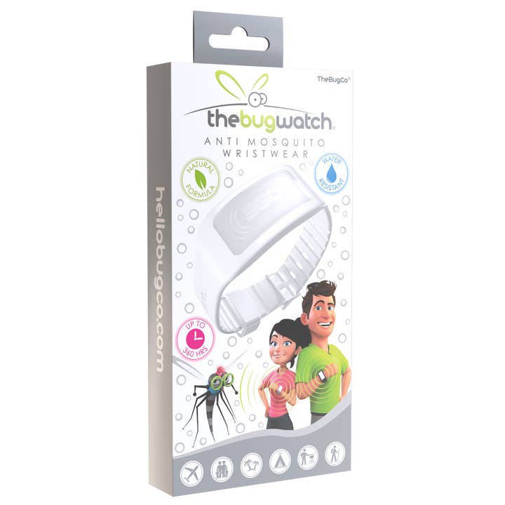 TheBugCo. - Venta al por mayor Repelentes de insectos - Muñequera antimosquitos TheBugWatch - Ice White (adulto)1