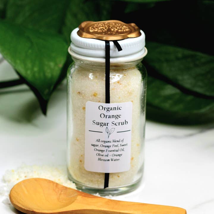 Three Witches Tea Shop - Venta al por mayor Exfoliante corporal - Exfoliante orgánico de azúcar naranja0