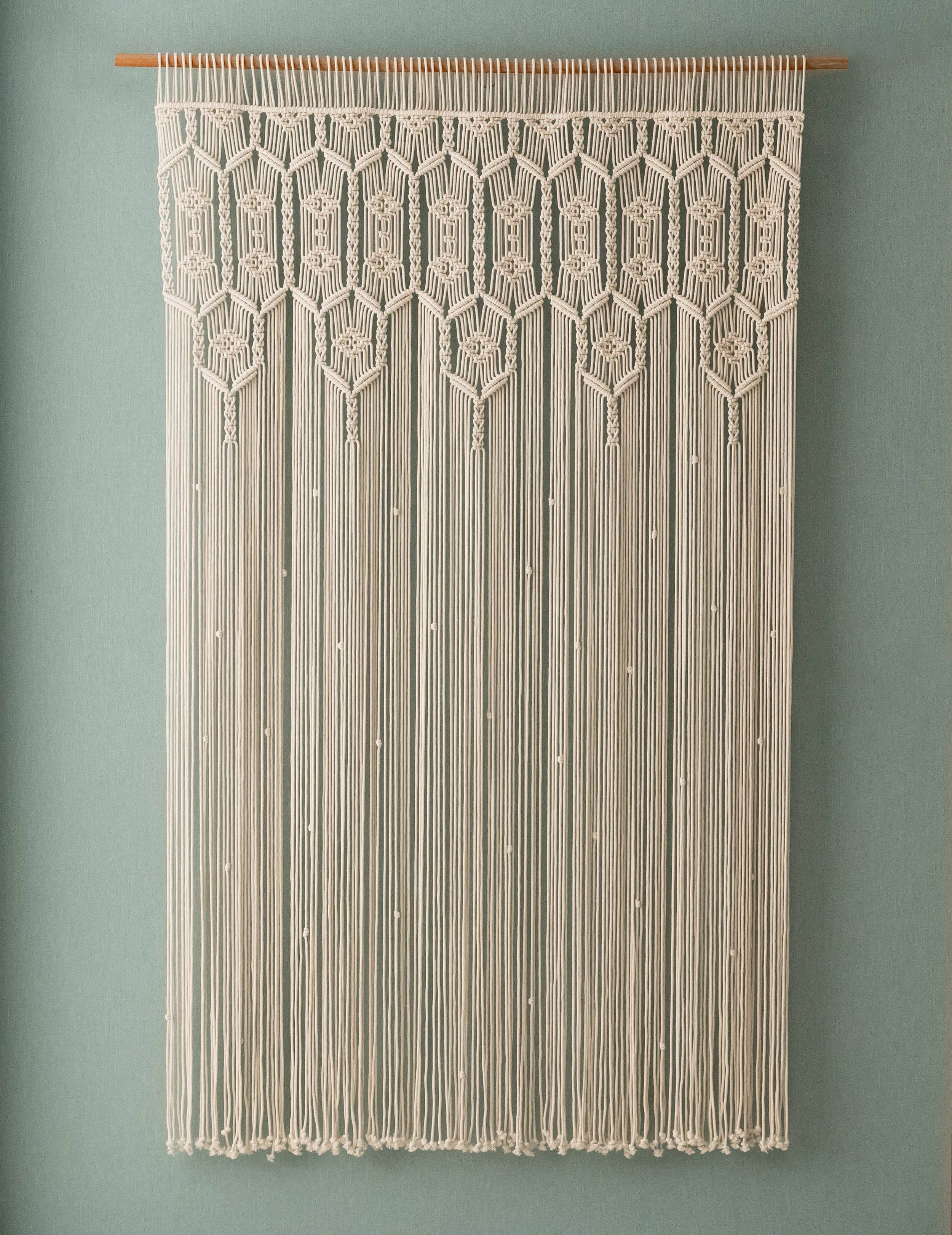 HeartCrafted - Vente Rideaux - Rideau moderne en macramé C296