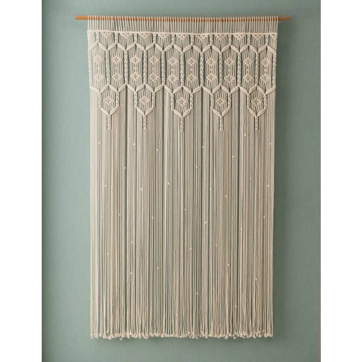 HeartCrafted - Vente Rideaux - Rideau moderne en macramé C296