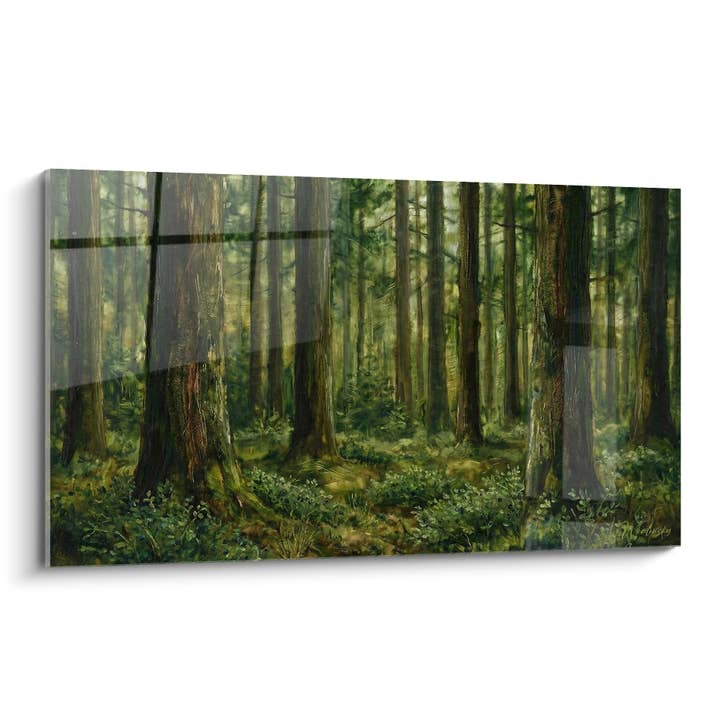 Tavla Barrskog - Mystiskt Ljus i Vogeserna - Utgåva Vogeserna för wholesale av Walensky