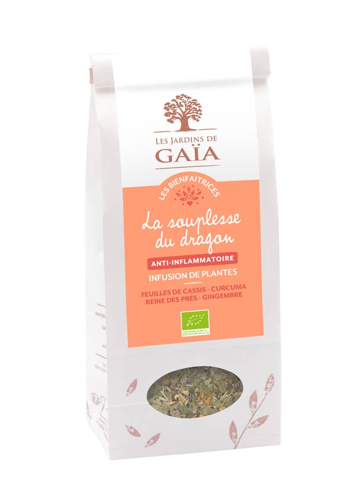 Functional herbal tea - Dragon's Agility for wholesale by Les Jardins de Gaïa / Terra Madre